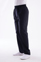 Men's Relaxed Fit Elastic Waist Linen Hajj and Umrah Shalwar Trousers Black - 4
