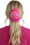 Fuchsia Color Monster Figured Plush Bagel Buckle - 2