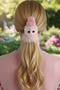 Pink Color Monster Figured Plush Bagel Buckle