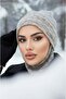 البيج نمط قبعة ملثمين - 2
