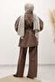 Belted Denim Suit Tsd250231 Milky Brown - 6