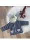 Girls Boys Kids Baby Pink Red Navy Blue Polka Dot Patterned Hooded Cute Stylish Coat Jacket - 3