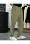 Men's Green Elastic Waist Lace-Up Thick Wicking Pattern Jogger Pants - 2