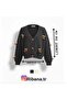 Women's V-Neck Pinterest Cherry Accessory Knitted Sweater Cardigan - 5