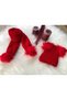 Baby Girl Double Pompom Scarf Beanie Set 4/14 Years - 2
