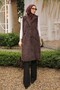 Brown Bag Gifted with Angora Plush Fur Coats Vest - 2