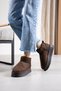 Mini Suede Sheepskin Thick Sole Women's Boots