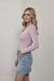 Women's Crew Neck Full Lycra Full Fit Basic Long Sleeve Body Blouse - 4