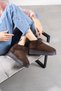 Mini Suede Sheepskin Thick Sole Women's Boots - 3