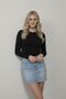 Women's Crew Neck Full Lycra Full Fit Basic Long Sleeve Body Blouse - 2