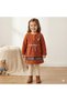 Lamb Velvet Girls' Dress with Wool Lining
