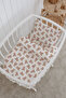 100% Cotton Poplin Mother's Side Crib Bedding Set 60X100 cm - Cute Winter Bears
