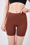 Pereto Model Stitch-Free Lightweight Shaping / Sculpting Non-Marking Women's Boxer Brown Color - 5