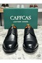 Genuine Leather Black Handmade Classic Men's Shoes 10072-70 - 4