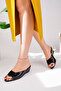 Women's Black Stylish House Slippers - 2
