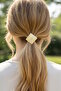 Gold Color Metal Detailed Rubber Buckle