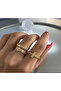 Trend Brand Model Snake Pattern Stone Detailed Spiral Adjustable Ring - 4