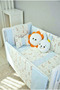 Baby Sleeping Set Duvet Cover Set 80X130 Bunny Blue - 5