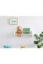 50 cm Mdf Montessori Wall Shelf with Hanger, Bookcase White - 2
