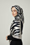 Zebra Patterned Digital Print Rayon Scarf - 3