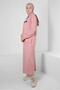 Text and Stone Printed Skirt Track Suit Set 43595 - 2