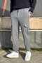 Men's Trousers with Waist Tie, Cargo Pockets, Regular Fit, Polyviscon Fabric 24Inp242 - 4