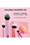 Everyday Essentials Makeup Brush Set, Makeup Sponge + 4 Brushes, Multicolor - 3