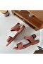 Brown Braided Strap Fashion Sandals 38-39 - 4
