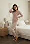 Hello My Love Elite Viscose Anti-Sweat Pajama Set Powder 3564 - 3