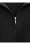 Zipper Detail Knitwear Sweater Trousers Double Set - 5