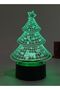3D Acrylic LED Christmas Tree with 7 Colors, Battery and USB Powered - 2