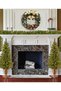 Large Christmas Wreath for Door or Wall, Home Decoration (Gold Ribbon 50 cm) - 4