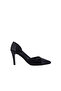 26757 Leather Stiletto Women's Shoes with Mesh Detail