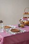 6-Piece Raw Linen Ruffle Detailed American Serving Plate/Supla 40cm - 2