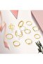 10-Piece Gold-Tone Minimalist Ring Set - 3
