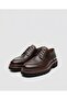 Brown High Sole Loufer Shoes - 3