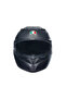 K3 Mat Siyah Kapalı Kask - 2