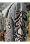 Women’s Stone-Embellished Special Design Embroidered Denim Jacket - 3
