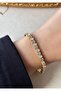 Waterway Zircon Stone Bracelet Stainless Steel Gold - 3
