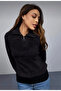 Mock Neck zipper detailed bearded knitwear - 3