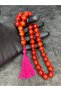 Large Size Rope Tasseled High End Tightening Amber Prayer Beads