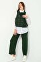 Hatun Atila Knitted Knitwear Double Set 5050 Emerald Green - 8