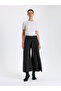 Khaki Belted Culotte Pants