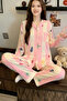 Cozy Women's Pajama Set With Fun Prints Two Pieces Girl's Pajama Set