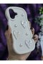 iPhone 17 Compatible Shiny Heart & Pearl Detailed Soft Stylish Phone Case - 4