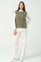 Hatunatila Stone Detailed Knitwear Sweater 2020 Oil Green - 3