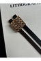 2-Piece Mate Patterned Women's Gold Buckle Belt Jacket Belt Dress Belt Trouser Belt