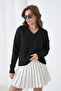 Women's Yak Adantel Detail Soft Textured Knit Sweater - 3