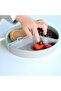 Vacuum Base Silicone Food Plate Puzzle - River Green / Powder Gray - 5