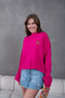 Women's Mock Neck Oversized Embroidered Knitwear Sweater - 2